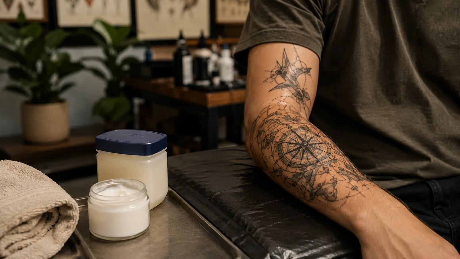 Vaseline on a new tattoo and safer moisturizer options